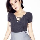 Cross Strap-front Skinny T-shirt