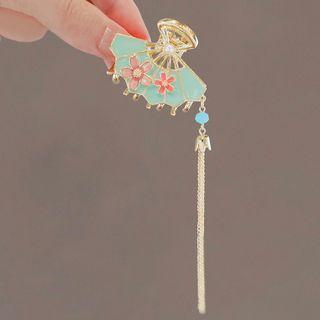 Fan Hair Clip Ly2664 - Green - One Size