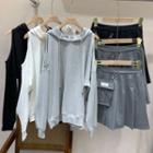 Cold Shoulder Hoodie / Skirt / Set