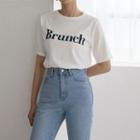 Brunch Round-neck T-shirt White - One Size