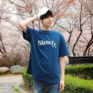 Slowly Lettering T-shirt