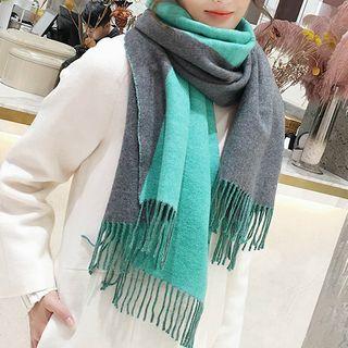 Fringe Two-tone Scarf