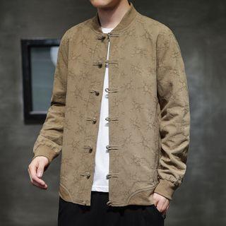 Print Frog Button Jacket