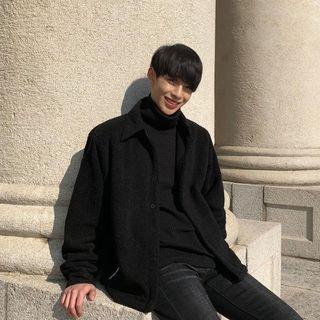 Zip-pocket Sherpa-fleece Jacket