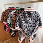 Leopard Knit Cape