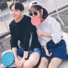 Couple Matching 3/4-sleeve Top