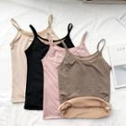 Plain Fleece-lined Camisole Top