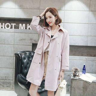 Pocketed Trench Coat