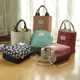 Floral Print Lunch Bag