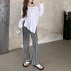Long-sleeve Cutout Asymmetrical T-shirt