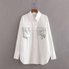 Sequined Panel Shirt