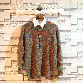 Melange Jacquard Sweater