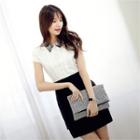 Color-block H-line Dress