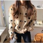 Dotted Cardigan Off-white - One Size