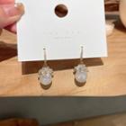 Faux Pearl Alloy Dangle Earring 1 Pair - Silver - One Size