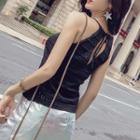 Set: Camisole Top + Metallic A-line Skirt