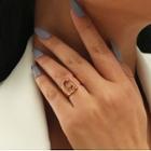 Letter G Alloy Open Ring Gold - One Size