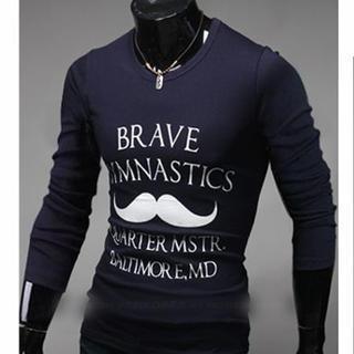 Long-sleeve Lettering Print T-shirt