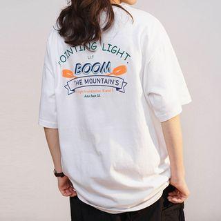 Short Sleeve Print Couple Matching T-shirt