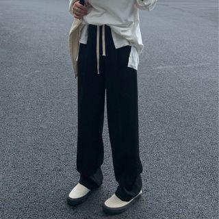 Wide Leg Dress Pants Black - One Size