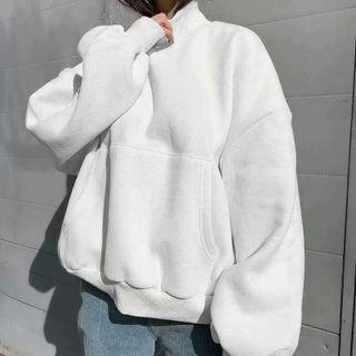 Puff Sleeve Pocket Pullover