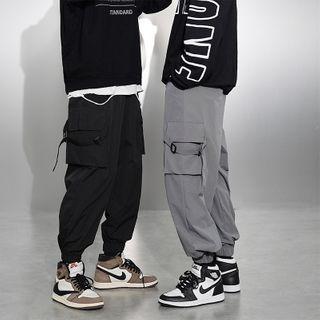 Pocket-detail Oversize Jogger Pants