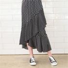 Ruffle-layered Polka-dot Skirt