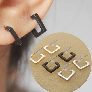 Rectangle Hoop Earring