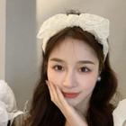 Bow Lace Headband Almond - One Size