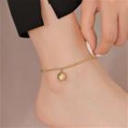 Pendant Alloy Anklet Gold - One Size