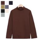 Mockneck Brushed-fleece Top In 8 Colors