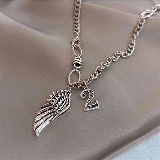 Wing Necklace Silver - One Size