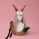 Set: Fox Ear Hair Clip + Tail