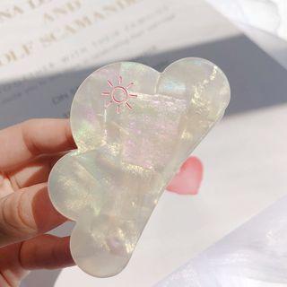 Acetate Cloud Hair Clip As Shown In Figure - One Size