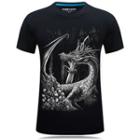 Short-sleeve Dragon Print T-shirt