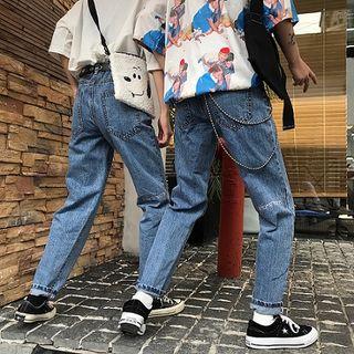 Couple Matching Straight Cut Jeans