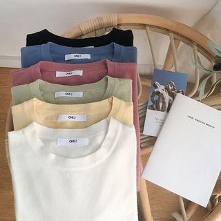 Plain Long-sleeve Light Pullover