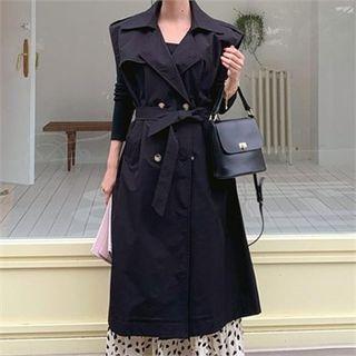 Double-breasted Trench Vest & Sash