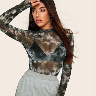 Tie-dyed Long-sleeve Top