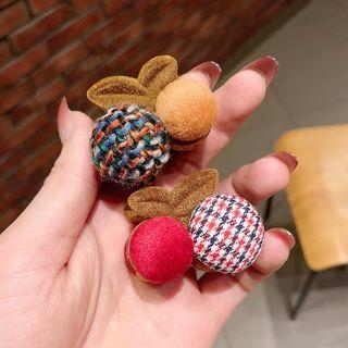 Cherry Houndstooth Hair Clamp (various Designs) / Set