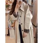 Long Button Coat Coffee - One Size