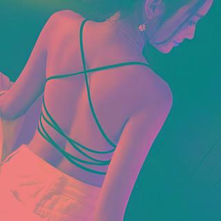 Cross Strap Padded Cropped Camisole