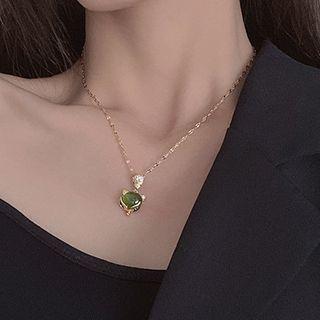 Gemstone Fox Necklace