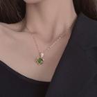 Gemstone Fox Necklace