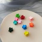 Plastic Flower Mini Hair Clamp Set Of 10 - Random - One Size