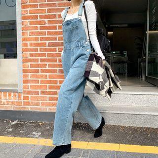 Washed Wide-leg Jumper Jeans