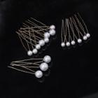Set Of 17: Faux Pearl Hair Stick Set Of 17 - As Shown In Figure - S & M & - L