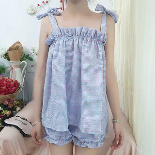 Set: Bow Strap Top + Shorts