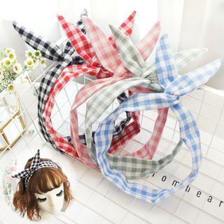 Plaid Wired Headband