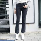Fleece-lined Boot-cut Pants
